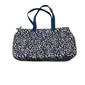 Vera Bradley XL Zippered Tote‎ Bag Padded Laptop Floral Double Pockets 22X14X7